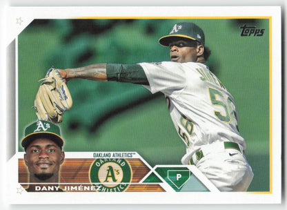 2023 Topps #164 Dany Jimenez Oakland Athletics 1333