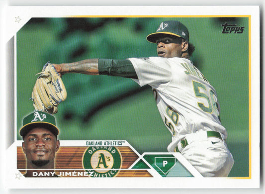 2023 Topps #164 Dany Jimenez Oakland Athletics 1333