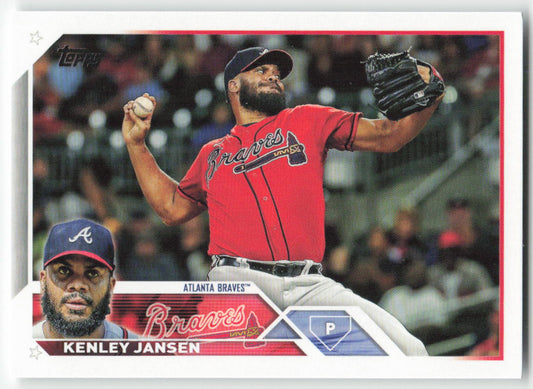 2023 Topps #30 Kenley Jansen Atlanta Braves 1338