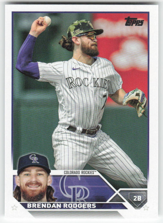2023 Topps #287 Brendan Rodgers Colorado Rockies 1344