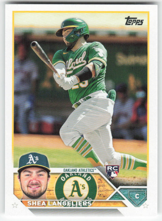 2023 Topps #127 Shea Langeliers Oakland Athletics Rookie 1347