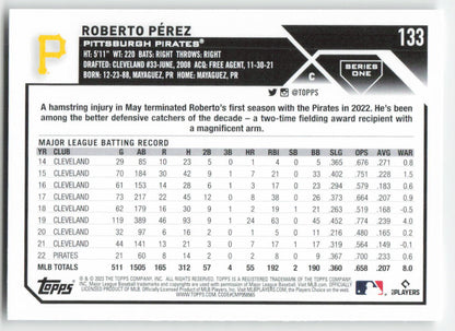 2023 Topps #133 Roberto Pérez Pittsburgh Pirates 1350