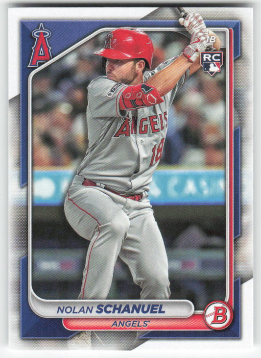 2024 Bowman #81 Nolan Schanuel Los Angeles Angels Rookie 1359