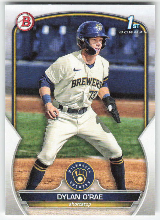 2023 Bowman #BP-143 Dylan O'Rae Prospects Milwaukee Brewers 1366