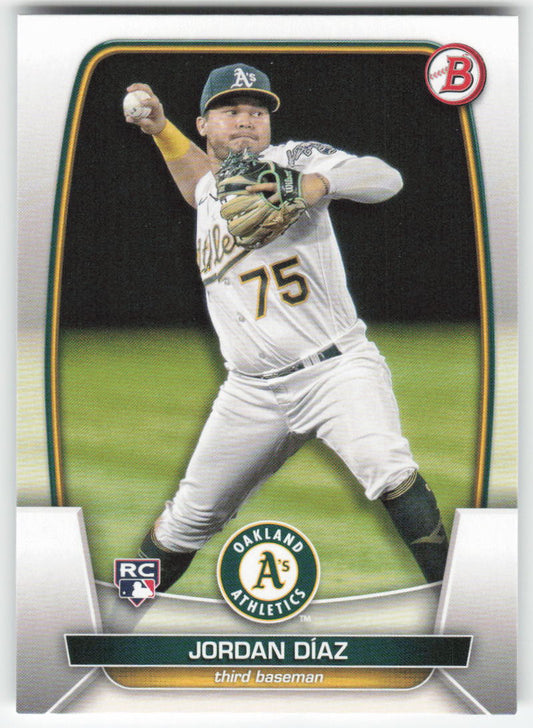 2023 Bowman #61 Jordan Diaz Oakland Athletics Rookie 1368