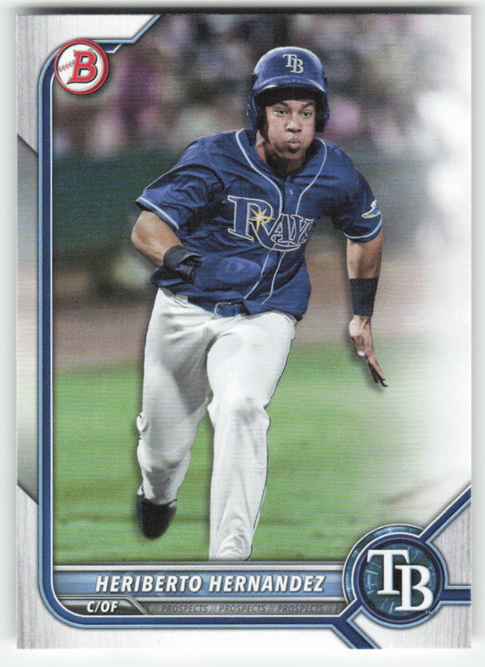2022 Bowman #BP-143 Heriberto Hernandez Prospects Tampa Bay Rays 1377