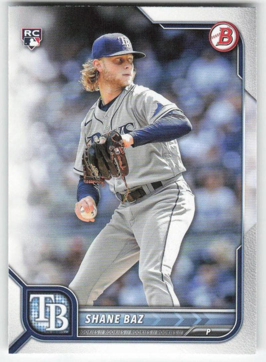 2022 Bowman #90 Shane Baz Tampa Bay Rays Rookie 1383