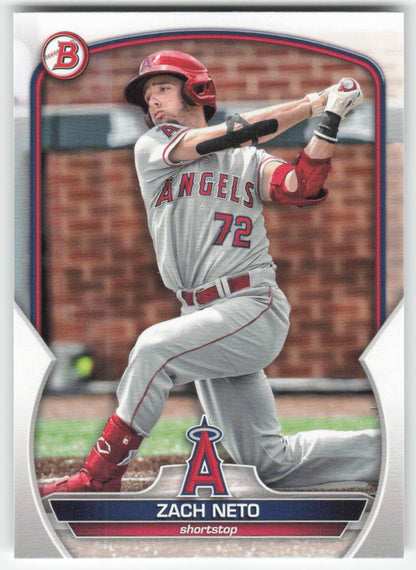 2023 Bowman #BP-64 Zach Neto Prospects Los Angeles Angels 1387