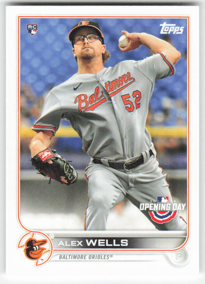 2022 Topps Opening Day #23 Alex Wells Baltimore Orioles Rookie 1404