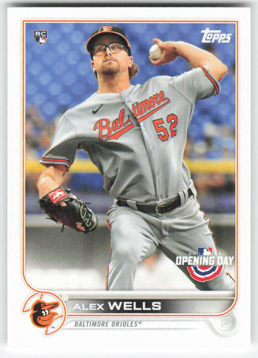 2022 Topps Opening Day #23 Alex Wells Baltimore Orioles Rookie 1404