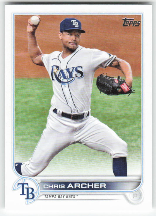2022 Topps #254 Chris Archer Tampa Bay Rays 1412