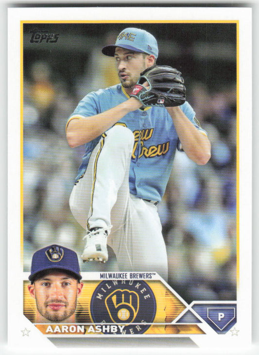 2023 Topps #281 Aaron Ashby Milwaukee Brewers 1424