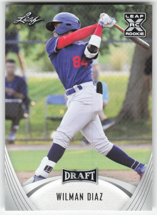 2021 Leaf Draft #50 Wilman Diaz Los Angeles Dodgers 1425