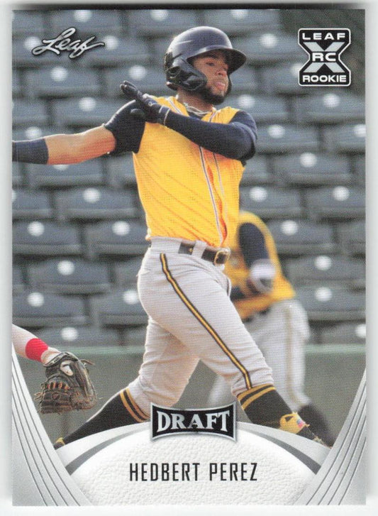 2021 Leaf Draft #31 Hedbert Perez Milwaukee Brewers 1426