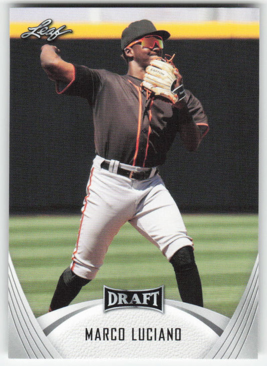 2021 Leaf Draft #09 Marco Luciano San Francisco Giants 1442