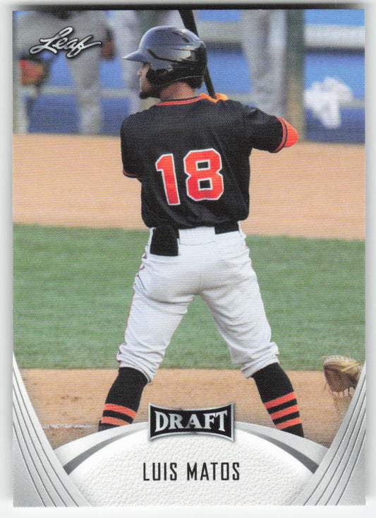 2021 Leaf Draft #08 Luis Matos San Francisco Giants 1443