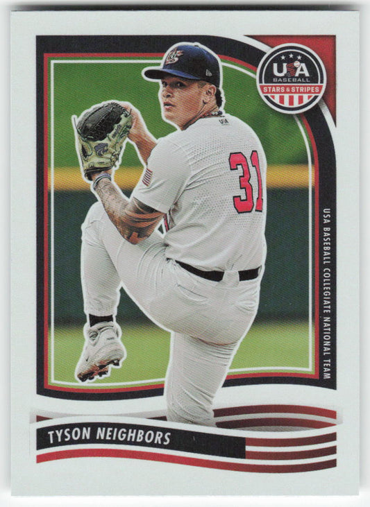 2024 Panini Stars & Stripes USA Baseball #66 Tyson Neighbors Team USA 1446