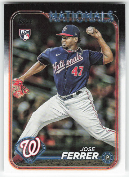 2024 Topps #85 Jose Ferrer Aqua Washington Nationals 1458