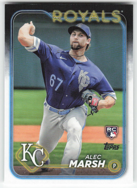2024 Topps #163 Alec Marsh Kansas City Royals Rookie 1461