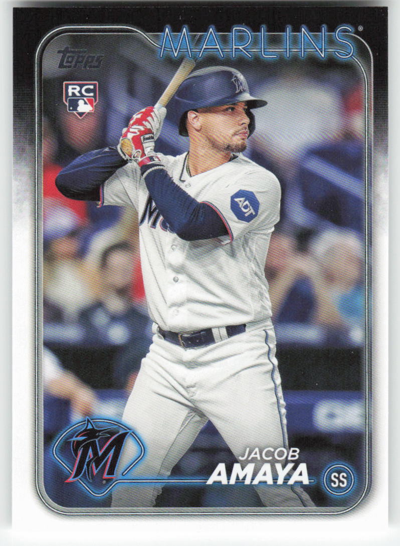 2024 Topps #144 Jacob Amaya Miami Marlins Rookie 1465