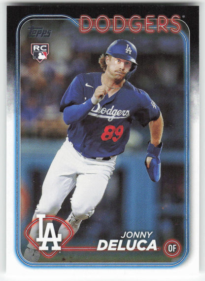 2024 Topps #233 Jonny DeLuca Los Angeles Dodgers Rookie 1470