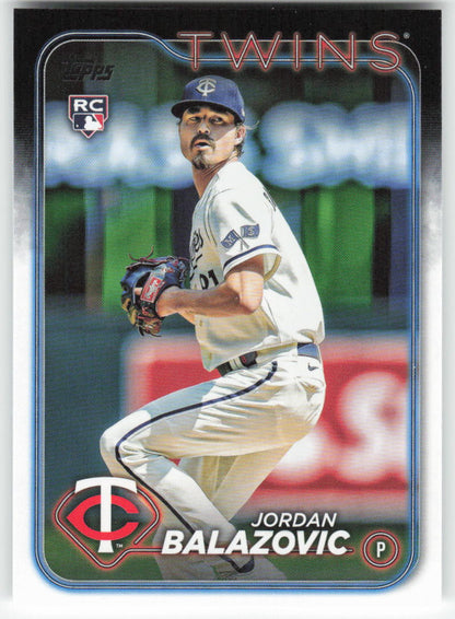 2024 Topps #263 Jordan Balazovic Minnesota Twins Rookie 1471