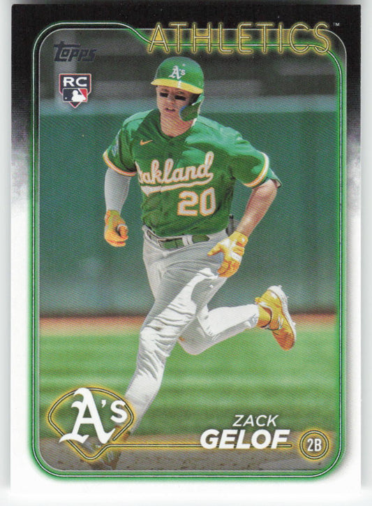 2024 Topps #166 Zack Gelof Oakland Athletics Rookie 1474