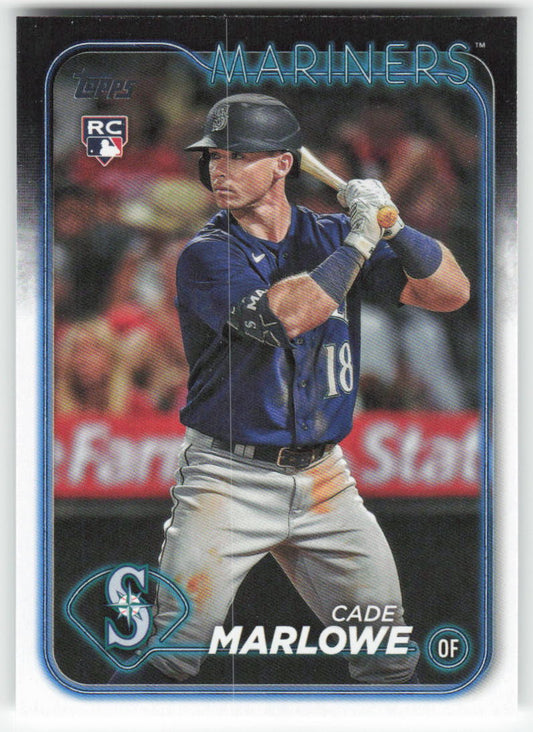 2024 Topps #286 Cade Marlowe Seattle Mariners Rookie 1485
