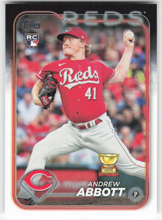 2024 Topps #214 Andrew Abbott Cincinnati Reds Rookie 1486