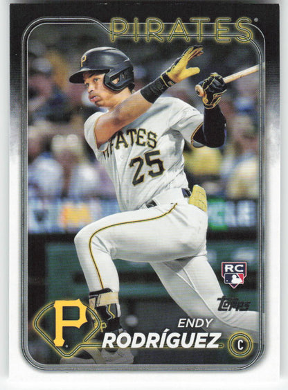 2024 Topps #3 Endy Rodríguez Pittsburgh Pirates Rookie 1490