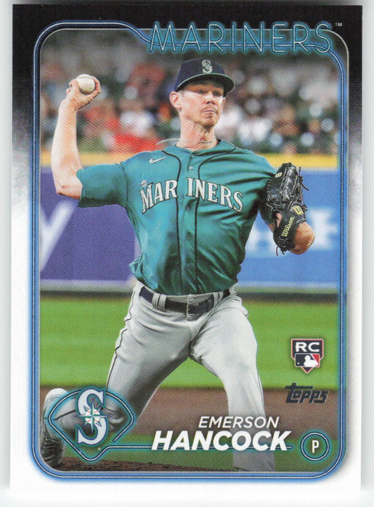 2024 Topps #39 Emerson Hancock Seattle Mariners Rookie 1495