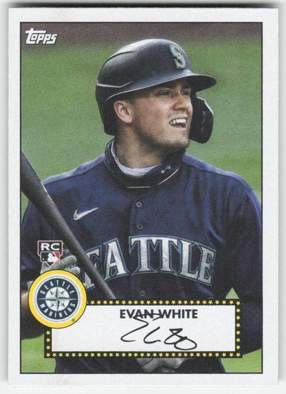 2021 Topps #T52-17 Evan White 1952 Topps Redux Seattle Mariners 1504