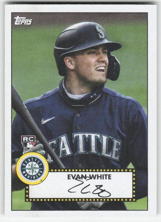 2021 Topps #T52-17 Evan White 1952 Topps Redux Seattle Mariners 1504