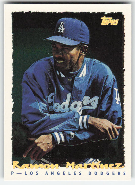 1995 Topps #148 Ramon Martinez CyberStats (Spectralight) Dodgers 1506