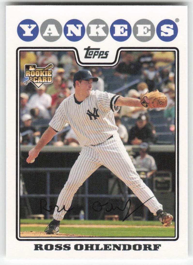 2008 Topps #102 Ross Ohlendorf New York Yankees Rookie 1517