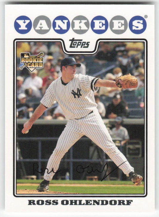 2008 Topps #102 Ross Ohlendorf New York Yankees Rookie 1517