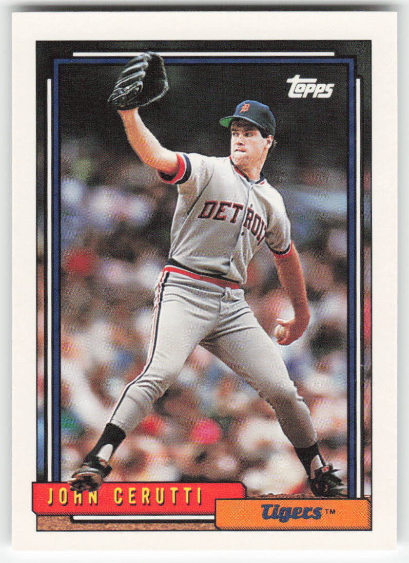 1992 Topps #487 John Cerutti Detroit Tigers 1525
