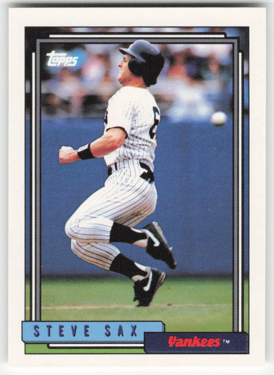 1992 Topps #430 Steve Sax New York Yankees 1528