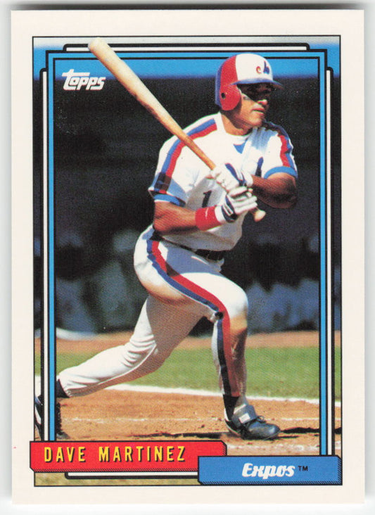 1992 Topps #309 Dave Martinez Montreal Expos 1532