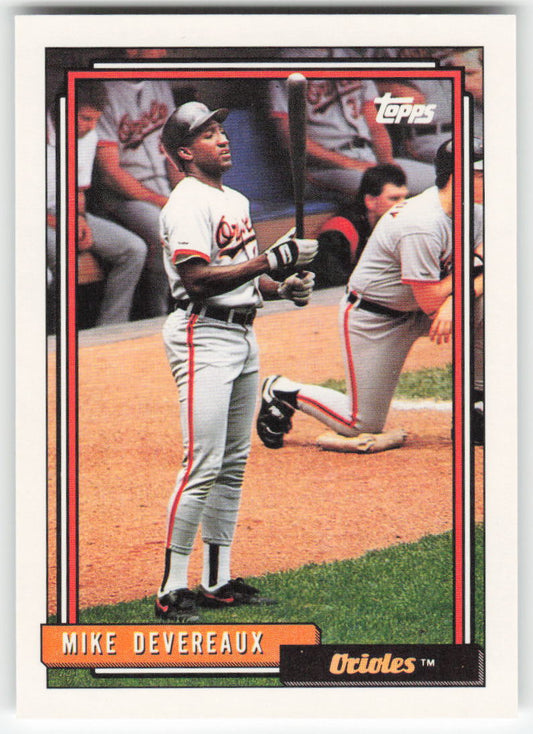 1992 Topps #492 Mike Devereaux Baltimore Orioles 1534