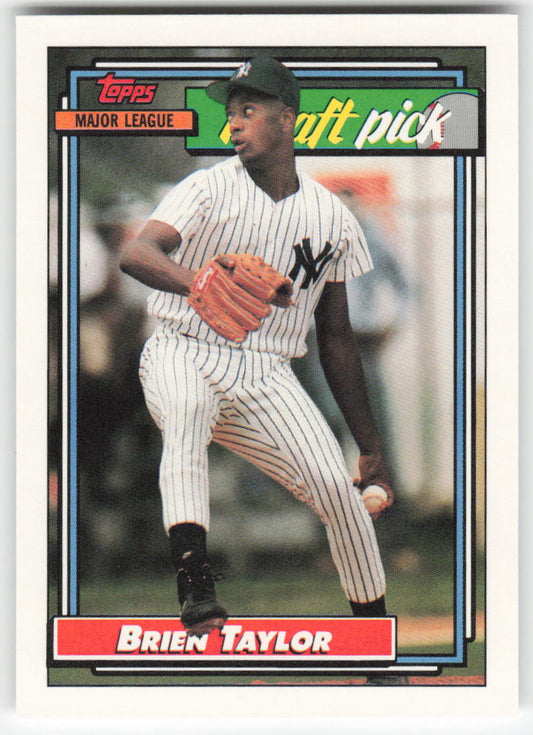1992 Topps #6 Brien Taylor New York Yankees Rookie 1536