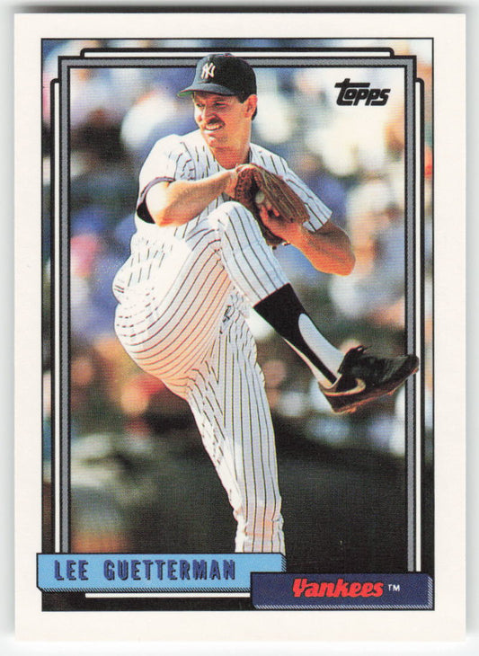 1992 Topps #578 Lee Guetterman New York Yankees 1537