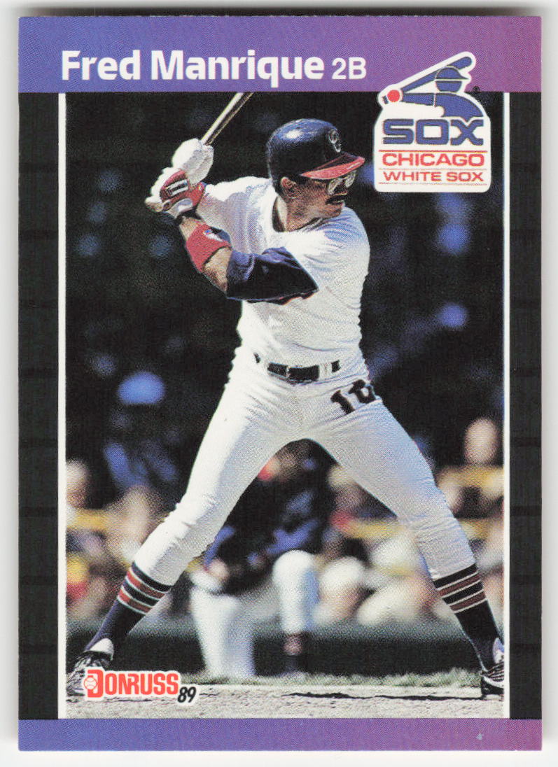 1989 Donruss #489 Fred Manrique Chicago White Sox 1541