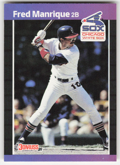 1989 Donruss #489 Fred Manrique Chicago White Sox 1541