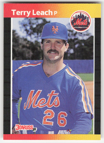 1989 Donruss #502 Terry Leach New York Mets 1543