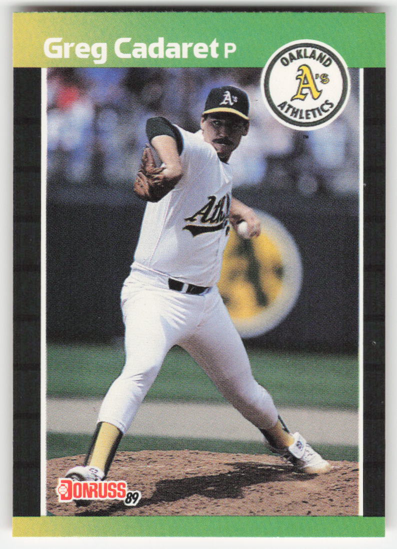 1989 Donruss #479 Greg Cadaret Oakland Athletics 1550