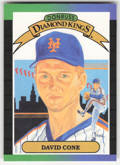 1989 Donruss #9 David Cone Diamond King New York Mets 1552