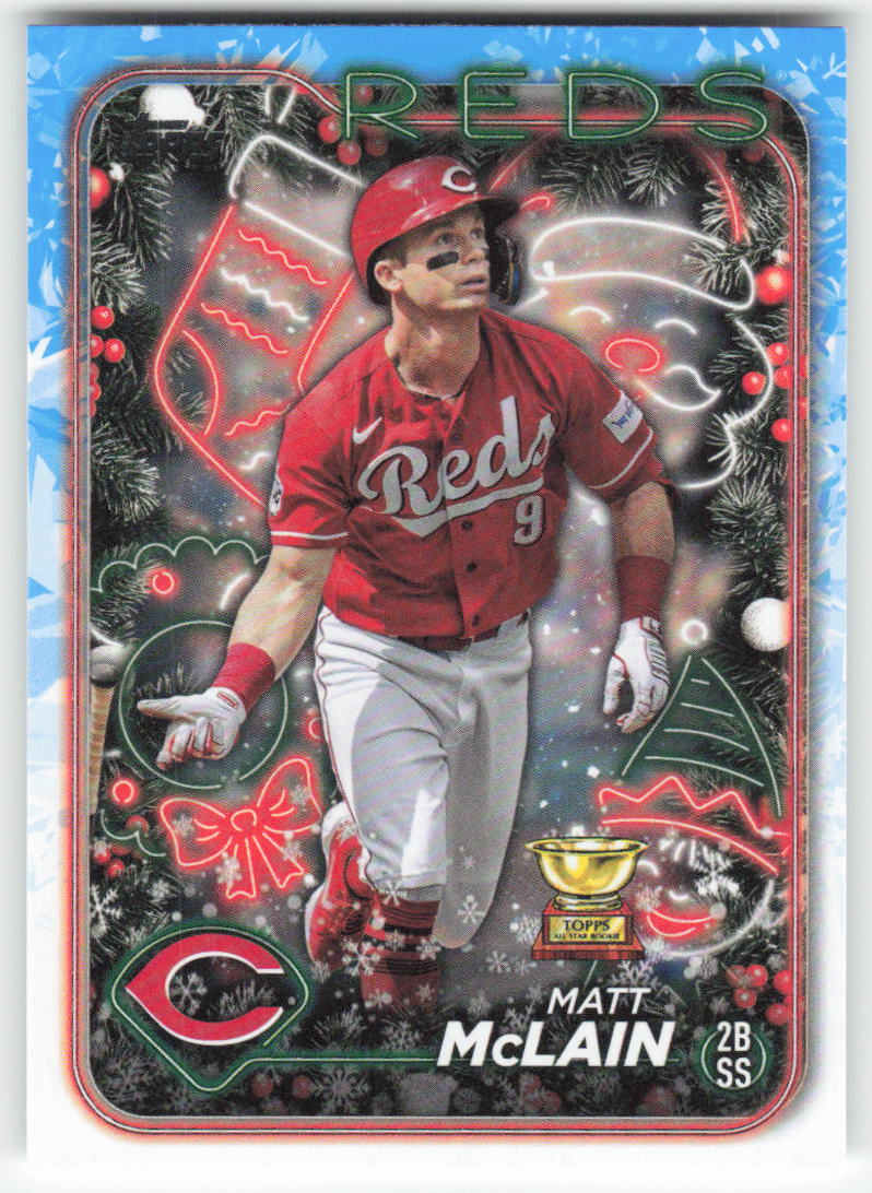 2024 Topps Holiday #H185 Matt McLain Cincinnati Reds 1555