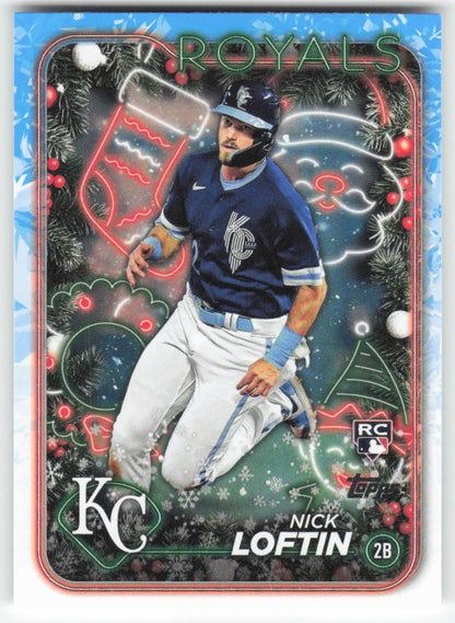 2024 Topps Holiday #H30 Nick Loftin Kansas City Royals Rookie 1558