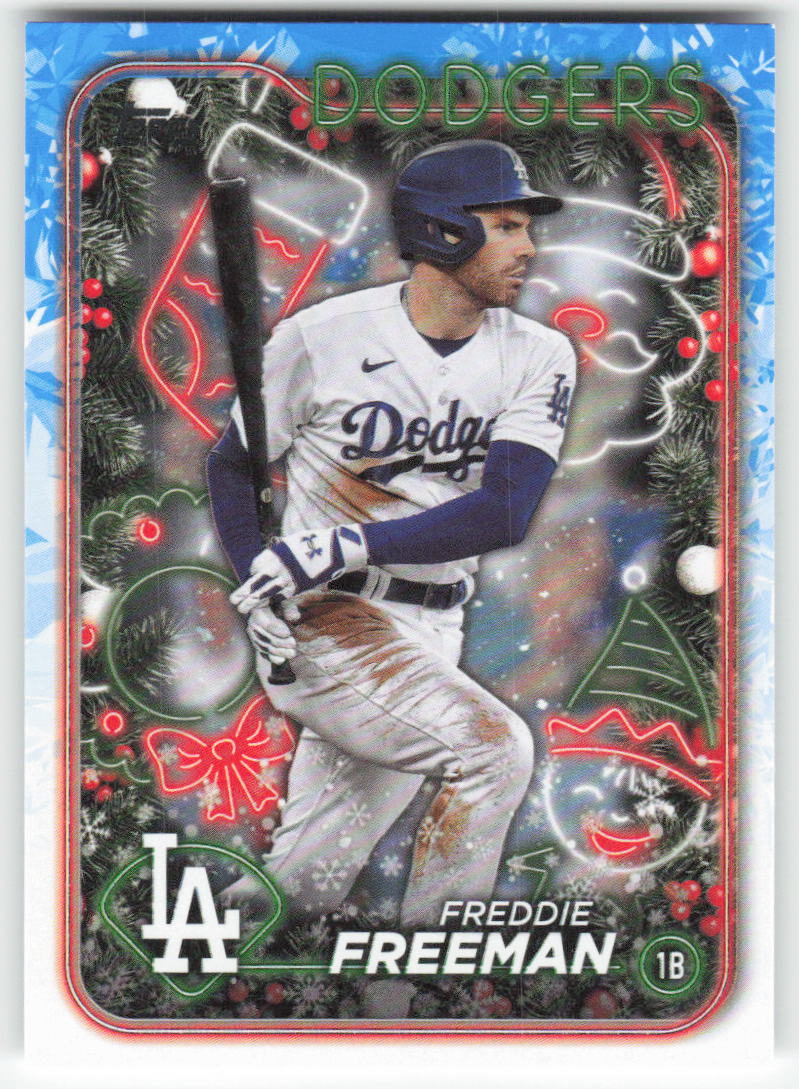 2024 Topps Holiday #H56 Freddie Freeman Los Angeles Dodgers 1561